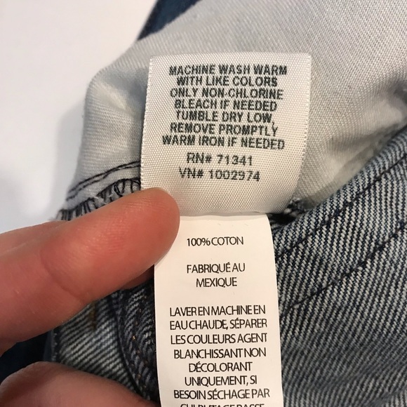 L.L. Bean Women's Original Fit High Waist Mom Jean Shorts Cut offs Size 14 - Picture 7 of 8